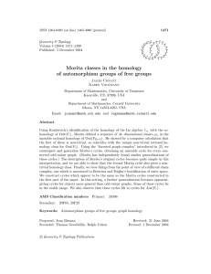 ISSN 1364-0380 (on line) 1465-3060 (printed) 1471 Geometry &amp; Topology G