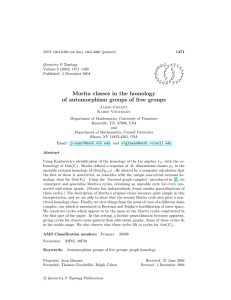 ISSN 1364-0380 (on line) 1465-3060 (printed) 1471 Geometry &amp; Topology G