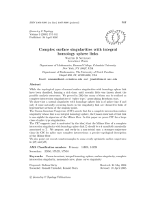757 ISSN 1364-0380 (on line) 1465-3060 (printed) Geometry &amp; Topology