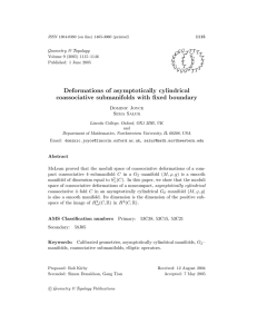 Deformations of asymptotically cylindrical coassociative submanifolds with fixed boundary Geometry &amp; Topology