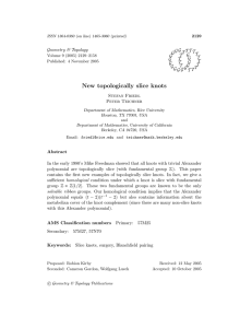 New topologically slice knots Geometry &amp; Topology G T