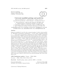 ISSN 1364-0380 (on line) 1465-3060 (printed) 2303 Geometry &amp; Topology