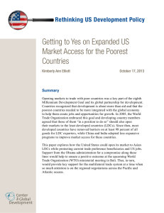 Getting to Yes on Expanded US Market Access for the Poorest Countries