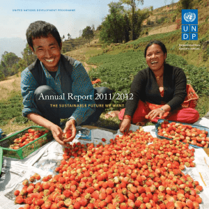 Annual Report 2011/2012 The  SuSTainable  FuTure We WanT