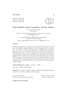 Flag Manifolds and the Landweber–Novikov Algebra Geometry &amp; Topology G T