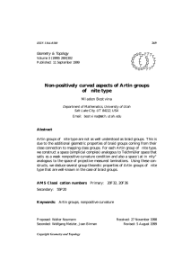 Non-positively curved aspects of Artin groups of nite type