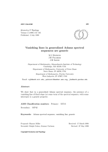 Vanishing lines in generalized Adams spectral sequences are generic Geometry &amp; Topology G