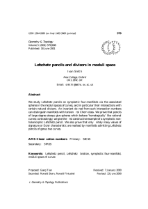 Lefschetz pencils and divisors in moduli space