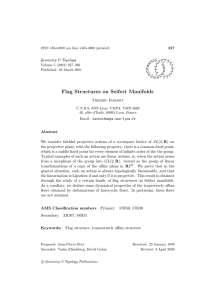 Flag Structures on Seifert Manifolds Geometry &amp; Topology G T