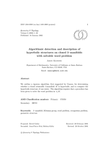 Algorithmic detection and description of hyperbolic structures on closed 3–manifolds