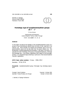 Homotopy type of symplectomorphism groups of S Geometry &amp; Topology