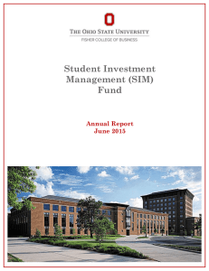 Student Investment Management (SIM) Fund