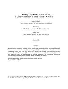 Trading Skill: Evidence from Trades