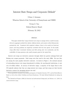 Interest Rate Swaps and Corporate Default