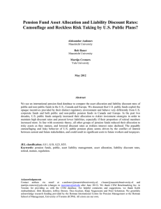 Pension Fund Asset Allocation and Liability Discount Rates: