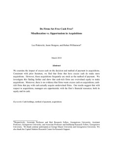 Do Firms Set Free Cash Free? Misallocation vs. Opportunism in Acquisitions