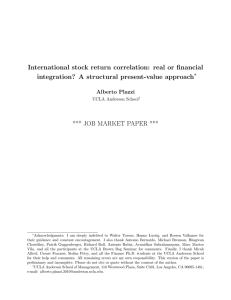 International stock return correlation: real or financial