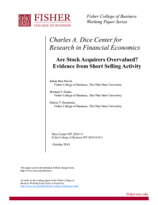 Charles A. Dice Center for Research in Financial Economics