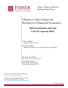 Charles A. Dice Center for Research in Financial Economics