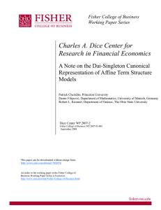 Charles A. Dice Center for Research in Financial Economics