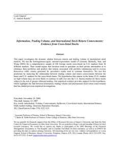 Information, Trading Volume, and International Stock Return Comovements: