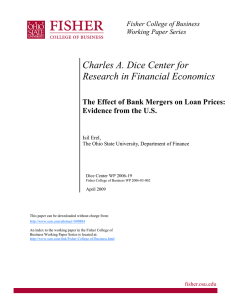 Charles A. Dice Center for Research in Financial Economics