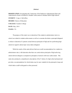 Abstract DISSERTATION: STUDENT DEGREE