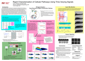 Rapid Characterization of Cellular Pathways Using Time-Varying Signals – Biological System Introduction