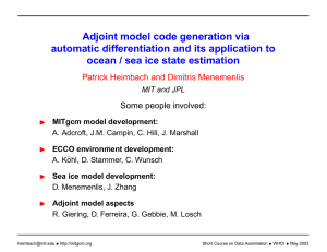 Adjoint model code generation via automatic differentiation and its application to