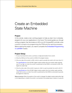 Create an Embedded State Machine Project