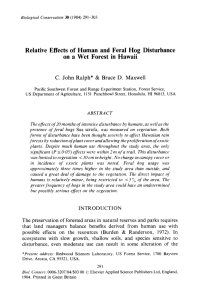 Relative  Effects  of  Human  and ... on  a  Wet  Forest  in ... C.  J o h n   R a...