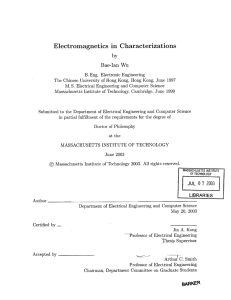 Electromagnetics  in  Characterizations by Bae-Ian  Wu