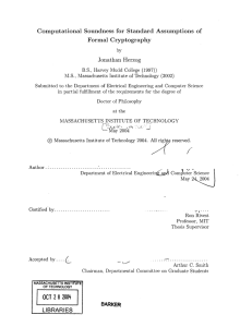 Computational  Soundness  for  Standard Assumptions  of