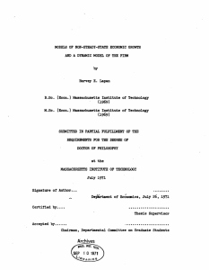 B.Sc. (Econ.)  Massachusetts  Institute of  Technology