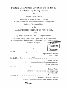 Floating Coil Position  Detection  System for the