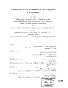 Automated  Feature  Extraction  in  Oceanographic Visualization