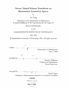 Riemannian Symmetric Spaces