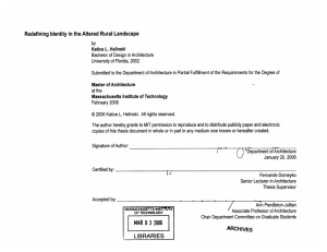Redefining  Identity in the Altered  Rural  Landscape