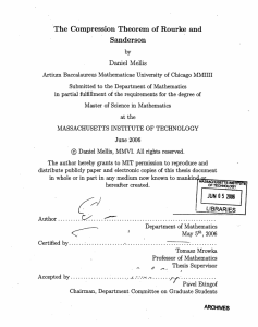 The  Compression Theorem of Rourke and Sanderson Daniel  Mellis