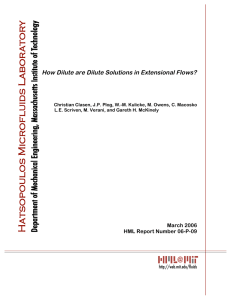 How Dilute are Dilute Solutions in Extensional Flows?