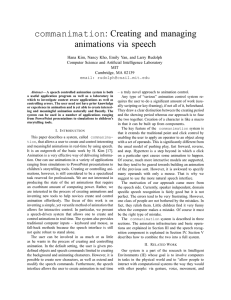 commanimation : Creating and managing animations via speech
