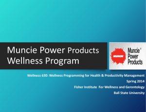 Muncie Power Wellness Program Products