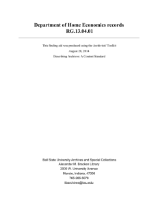Department of Home Economics records RG.13.04.01