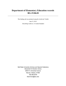 Department of Elementary Education records RG.15.06.01