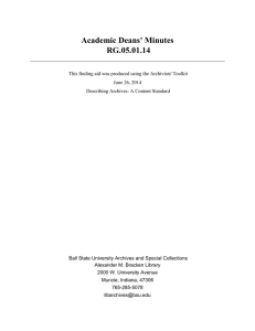 Academic Deans' Minutes RG.05.01.14