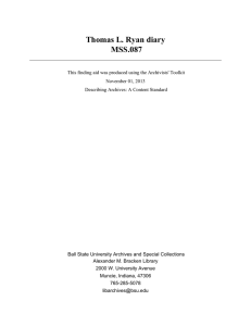 Thomas L. Ryan diary MSS.087