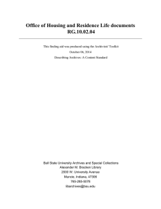 Office of Housing and Residence Life documents RG.10.02.04