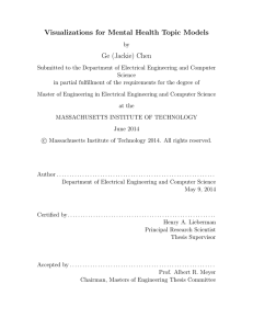 Visualizations for Mental Health Topic Models Ge (Jackie) Chen