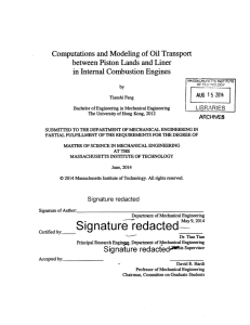 Computations and Modeling  of Oil  Transport