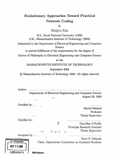 Evolutionary  Approaches  Toward  Practical Network  Coding